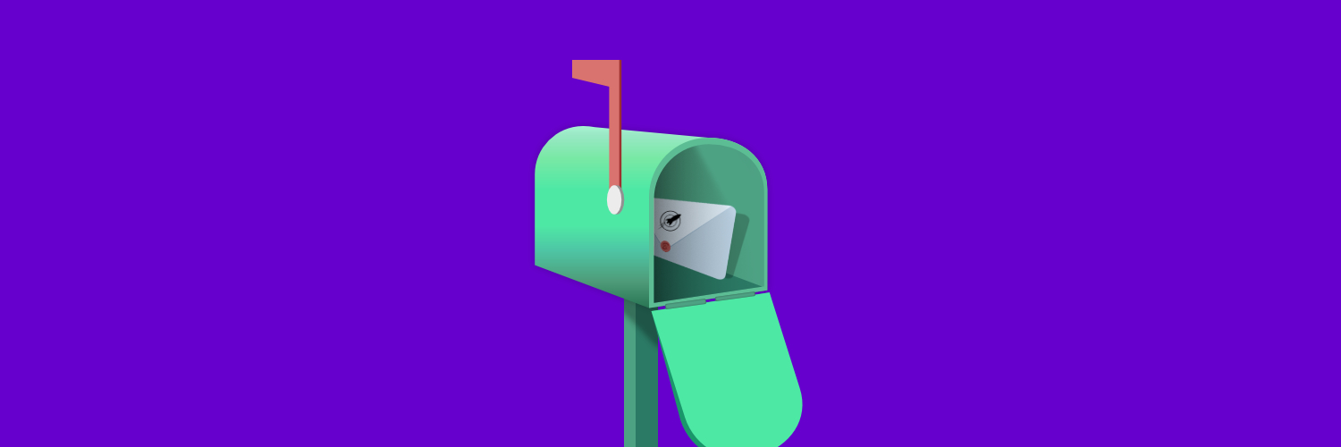 Cool looking letterbox with spacey colour theme