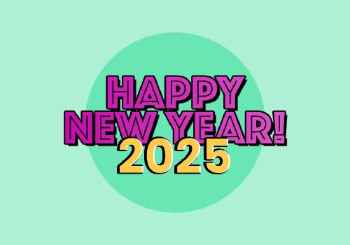 happy new year 2025 text